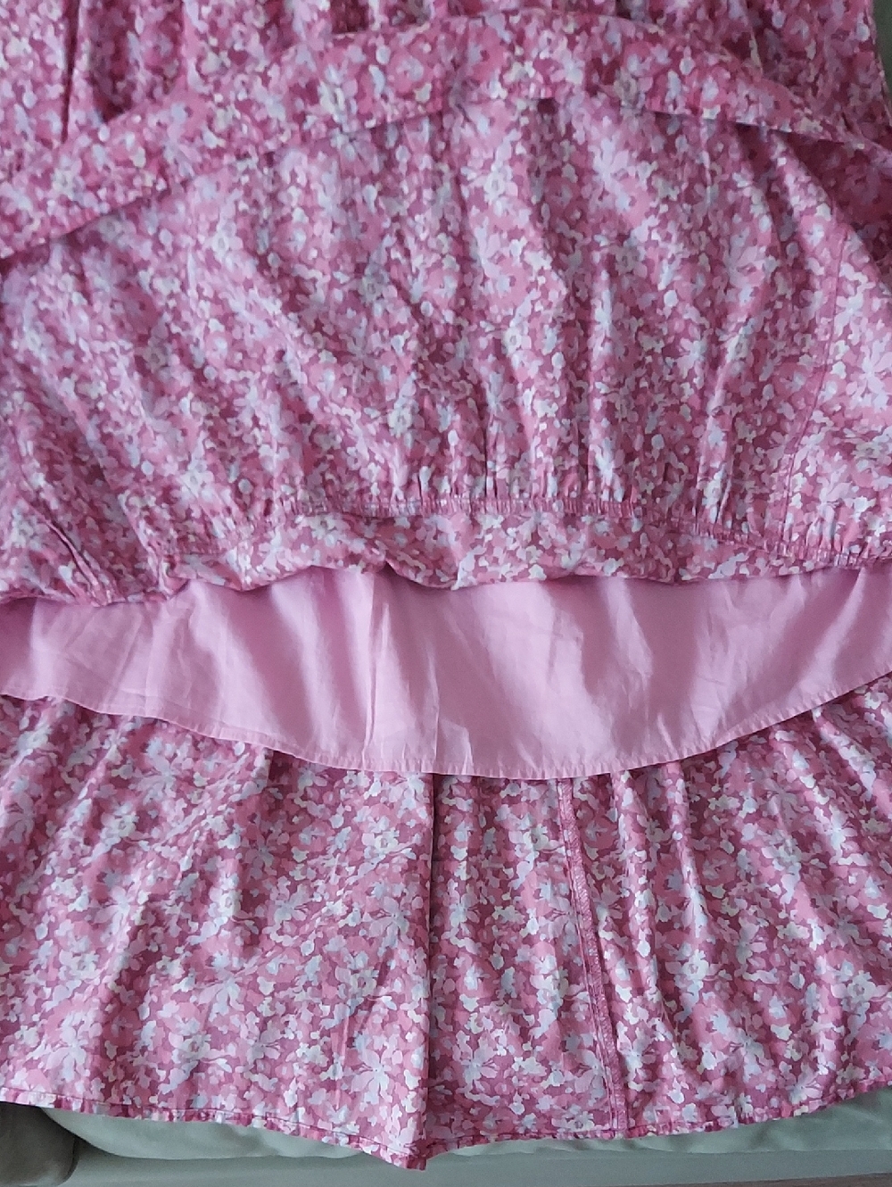 Universal Thread Cotton Pink Floral Midi Dress - Picture 4 of 7